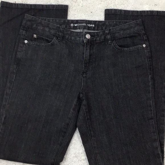 Michael Kors black bootcut jeans + MMK top - Picture 4 of 8